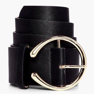 Zoe Circle Buckle Boyfriend Belt